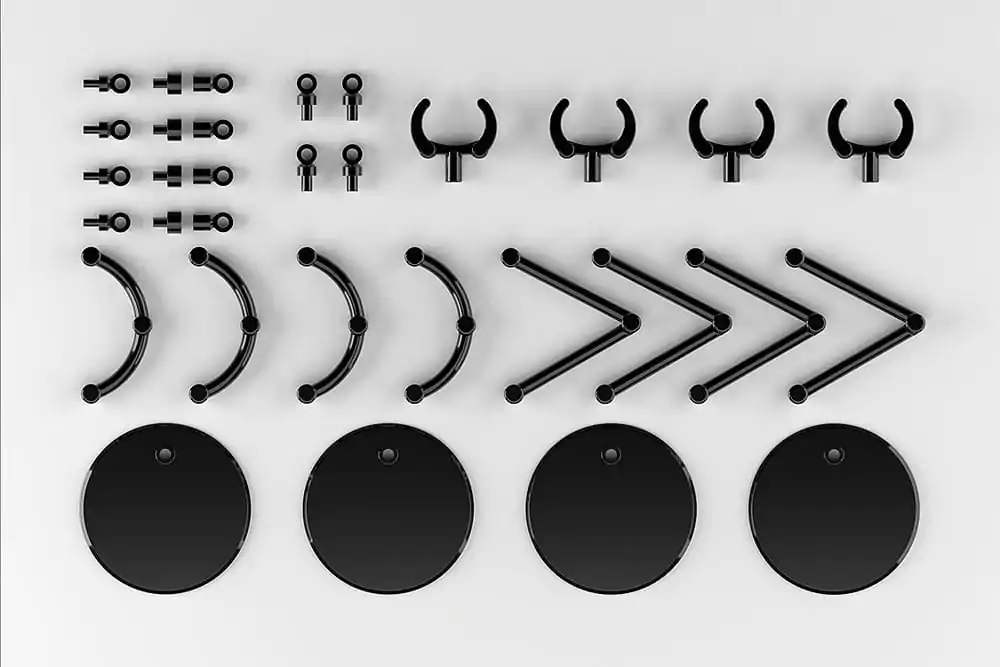 The Simple Stand Mini Nendoroid Več za mini figure in modele mini črna 4er-Pack fotografija izdelka