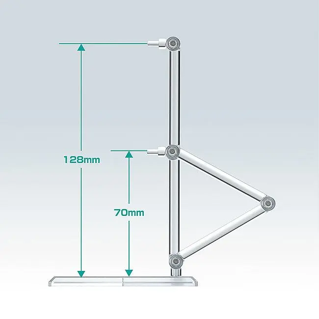 Enostavno Stojalo Nendoroid More za Figure in Modele Paket 3 Kosov Šestkotni Tip fotografija izdelka
