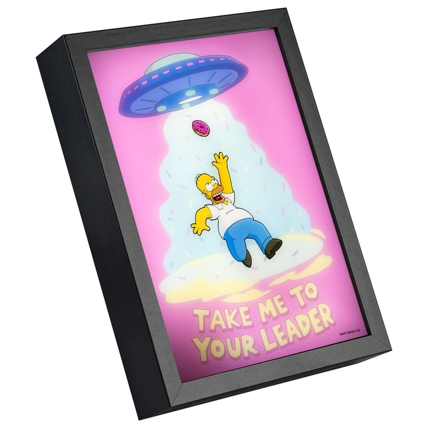 The Simpsons Uokvirjen LED Plakat 20 x 28 cm fotografija izdelka