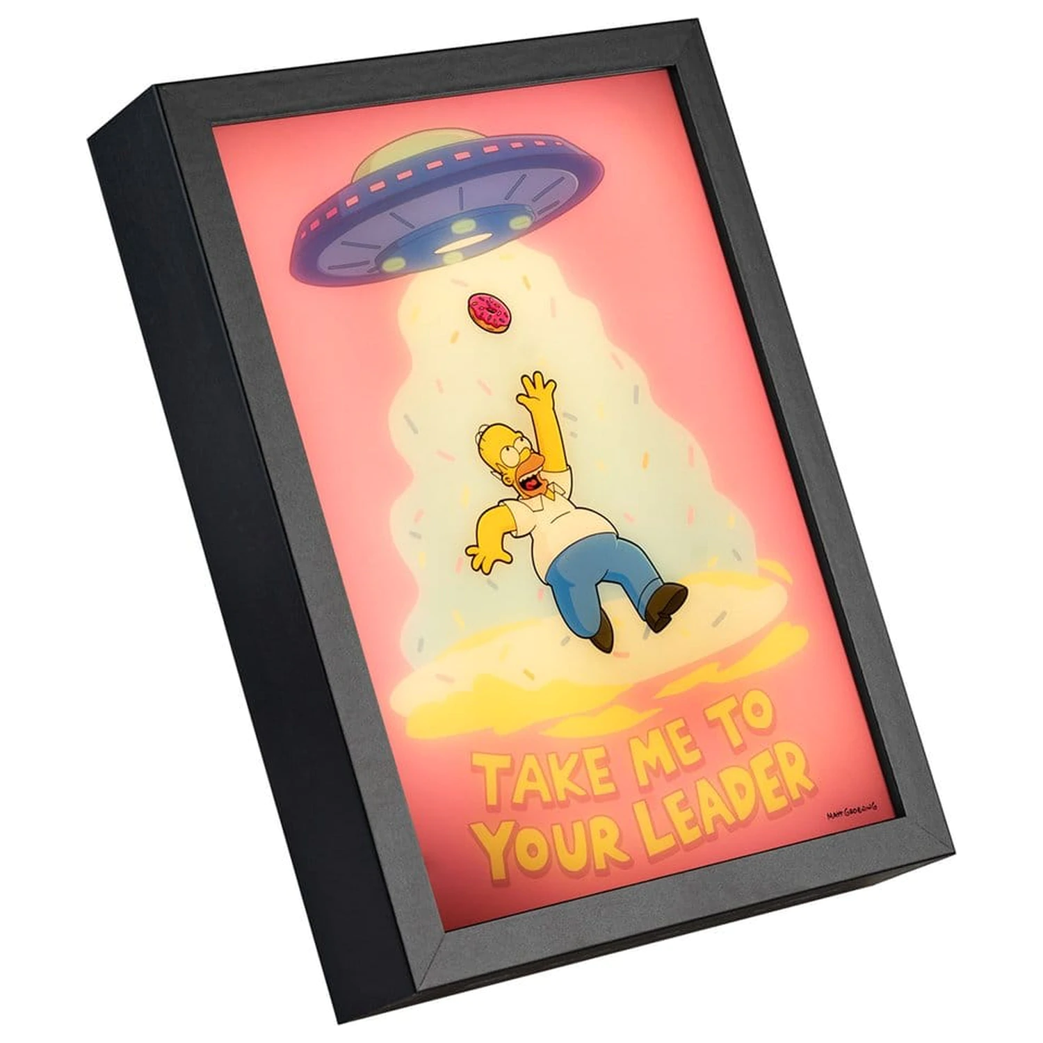 The Simpsons Uokvirjen LED Plakat 20 x 28 cm fotografija izdelka