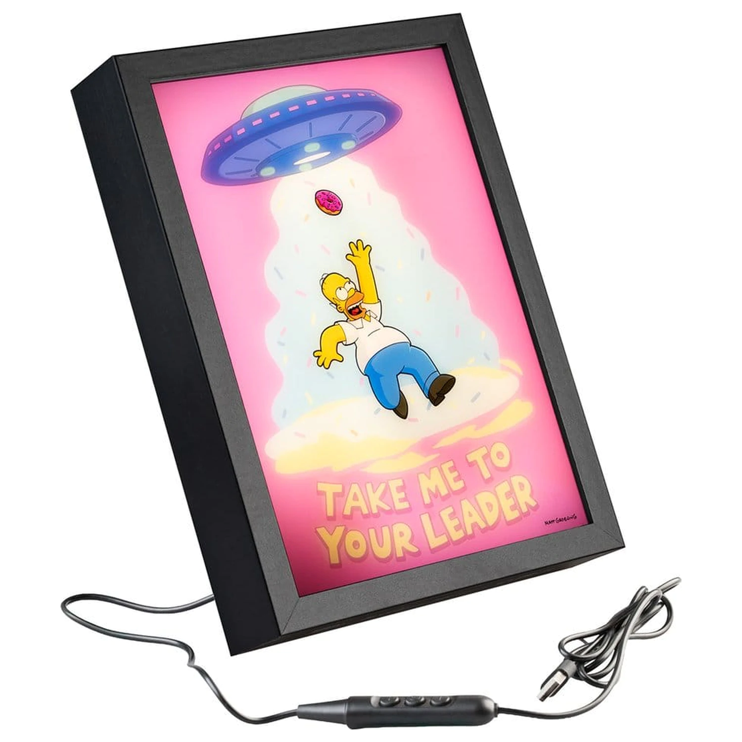 The Simpsons Uokvirjen LED Plakat 20 x 28 cm fotografija izdelka