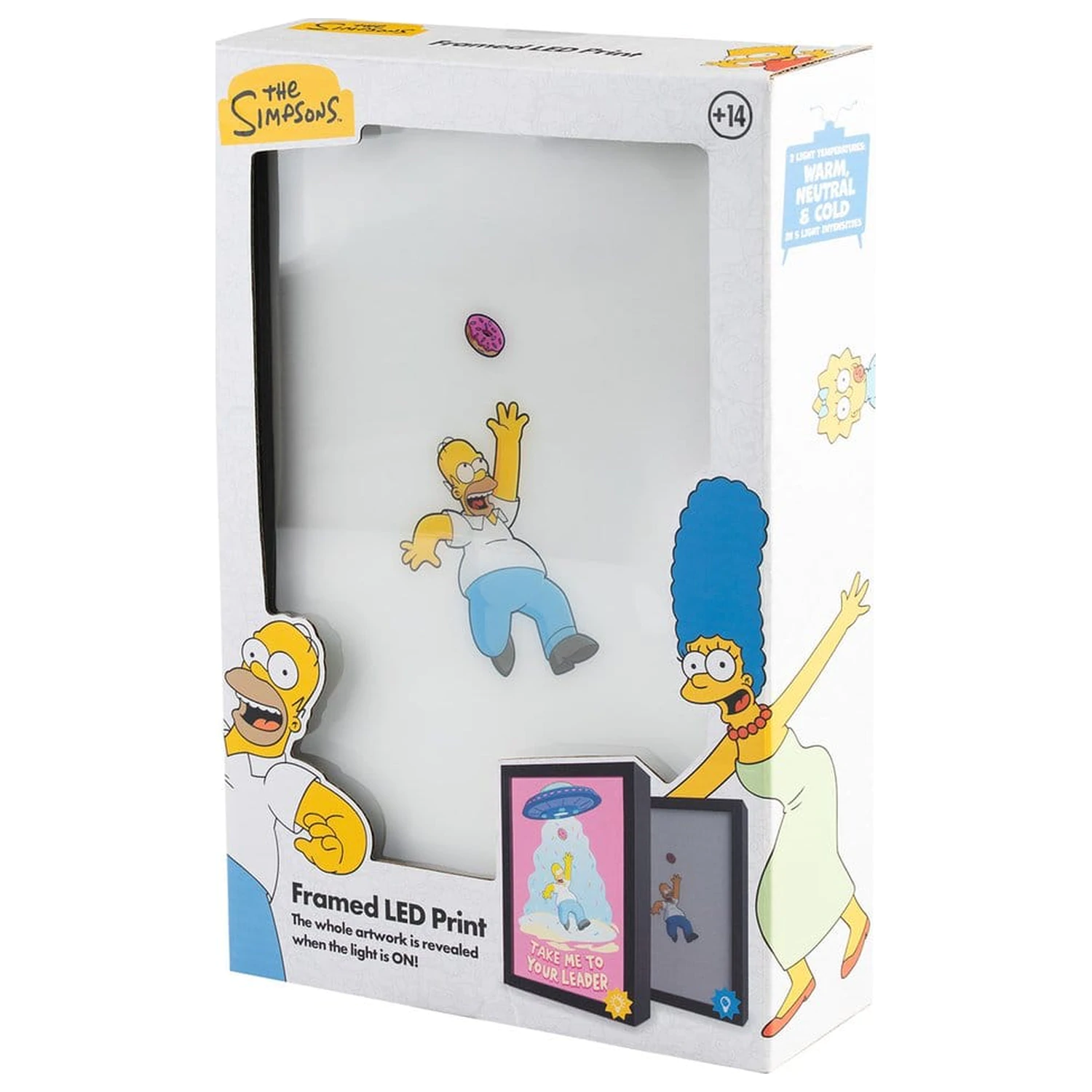 The Simpsons Uokvirjen LED Plakat 20 x 28 cm fotografija izdelka