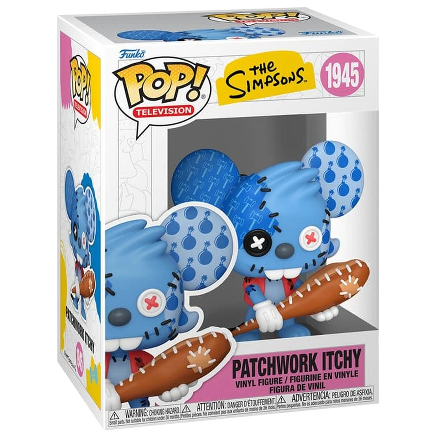 The Simpsons Funko POP! Animation vinilna figura Itchy Patchwork 9 cm fotografija izdelka