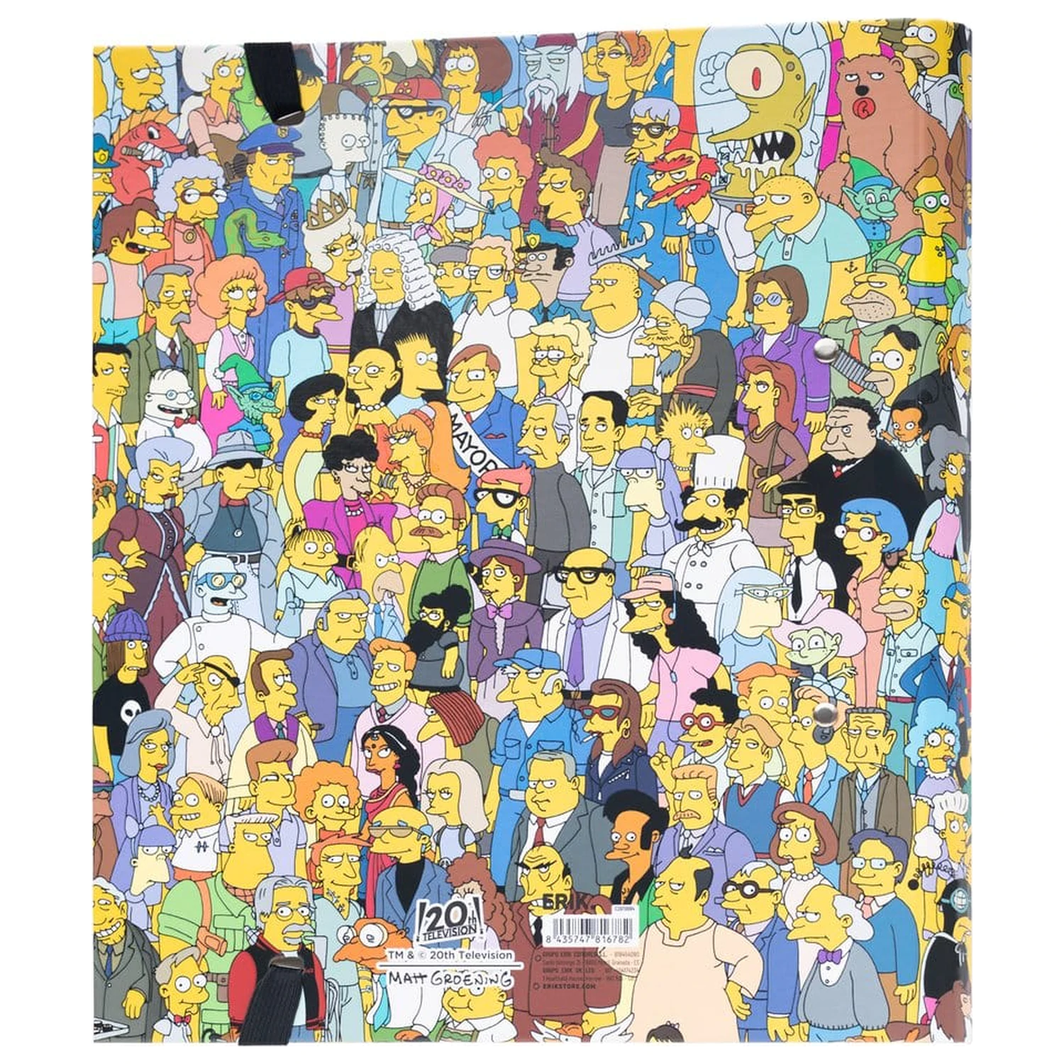 The Simpsons ring mapa 2 obročki 32 x 28 cm fotografija izdelka