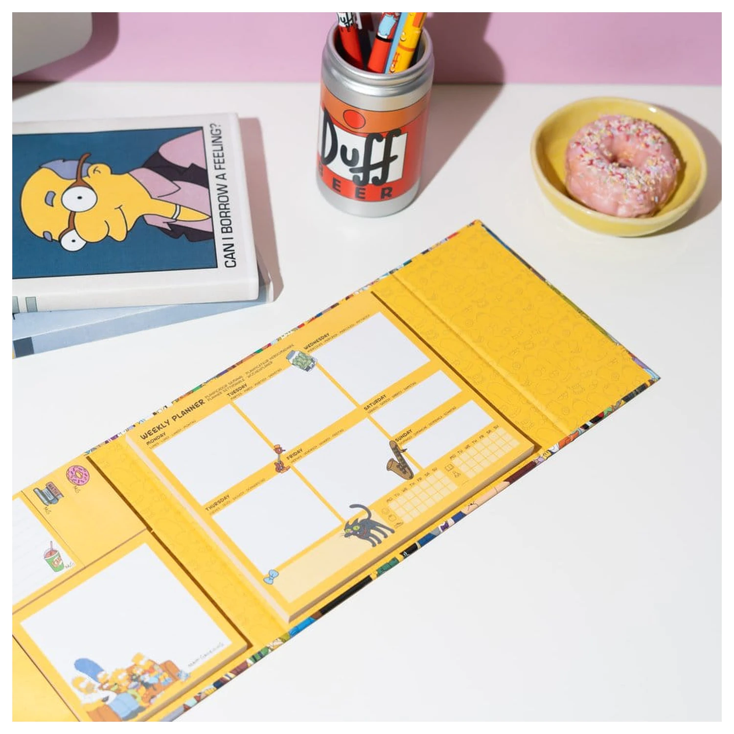 The Simpsons tedenski planer z listki za beležke 19 x 17 cm fotografija izdelka