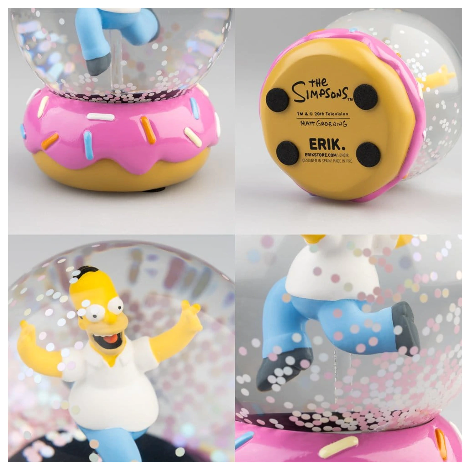 The Simpsons Snežna krogla Homer Simpson Donut 10 cm fotografija izdelka