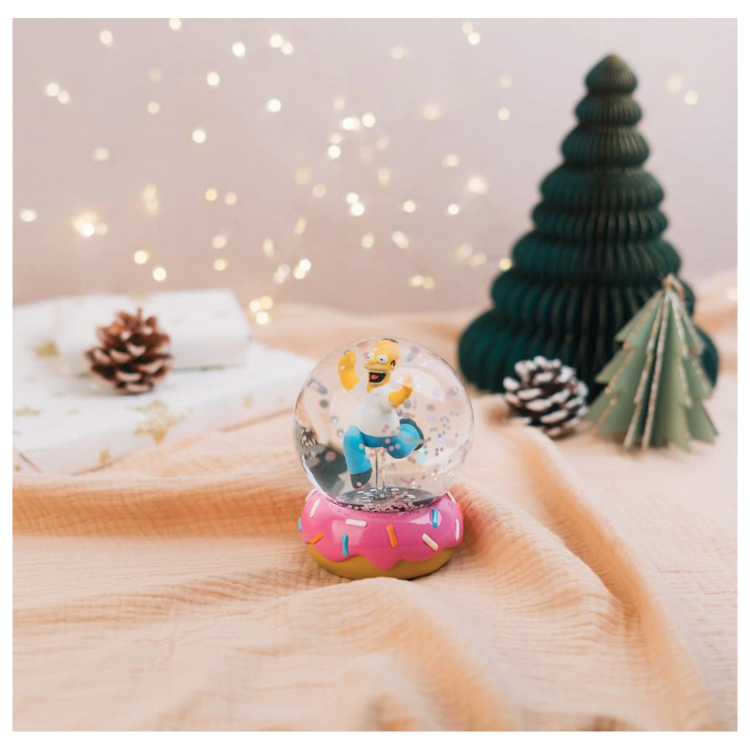 The Simpsons Snežna krogla Homer Simpson Donut 10 cm fotografija izdelka