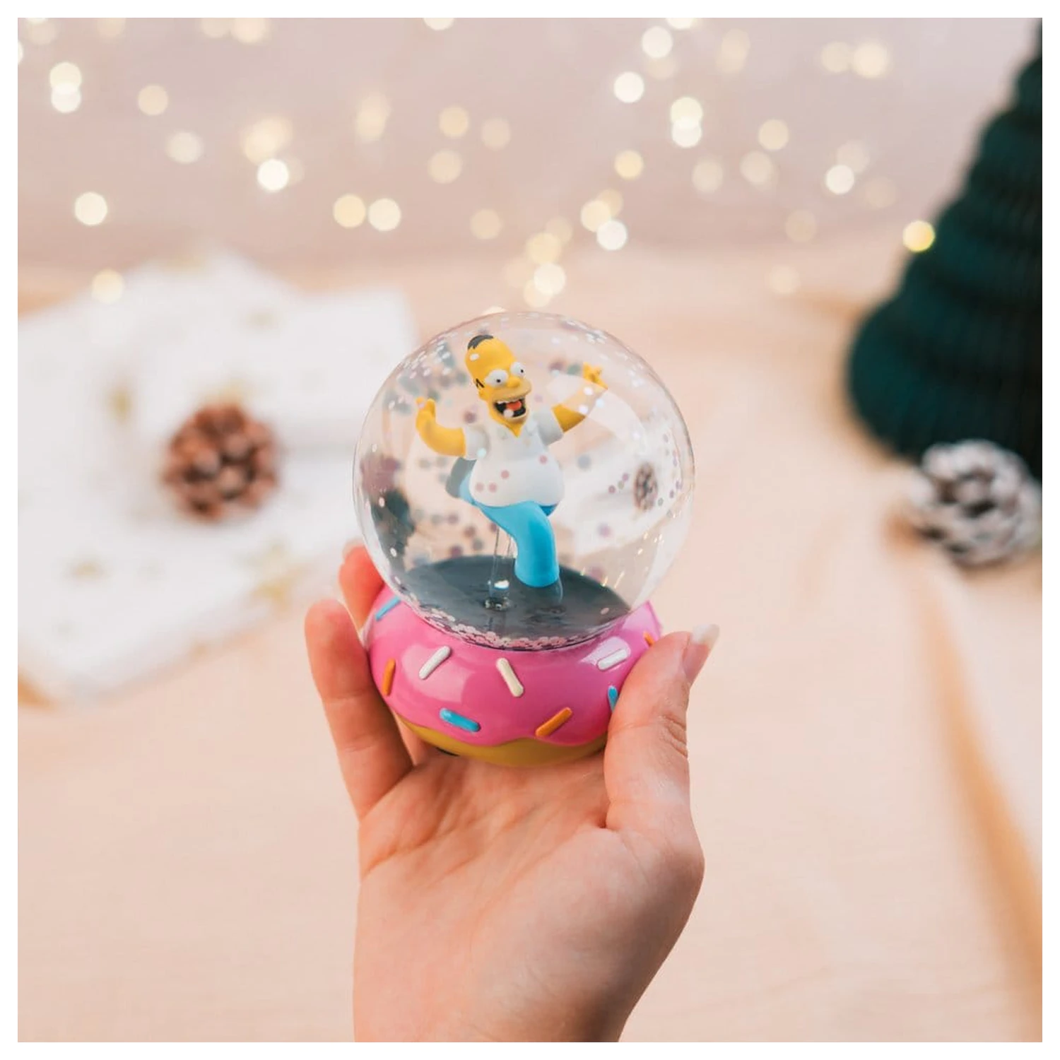 The Simpsons Snežna krogla Homer Simpson Donut 10 cm fotografija izdelka