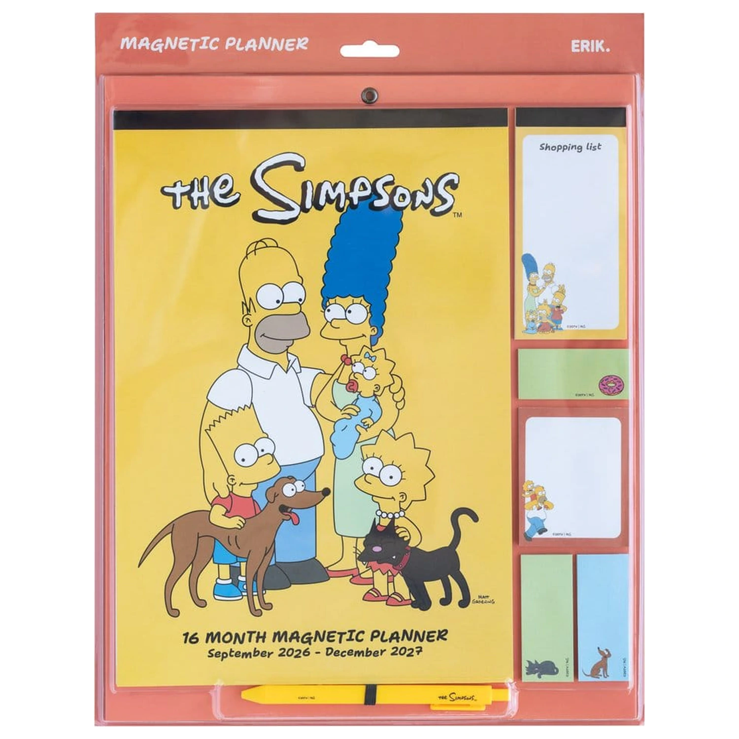The Simpsons magnetni planer 2026/27 30 x 35 cm fotografija izdelka