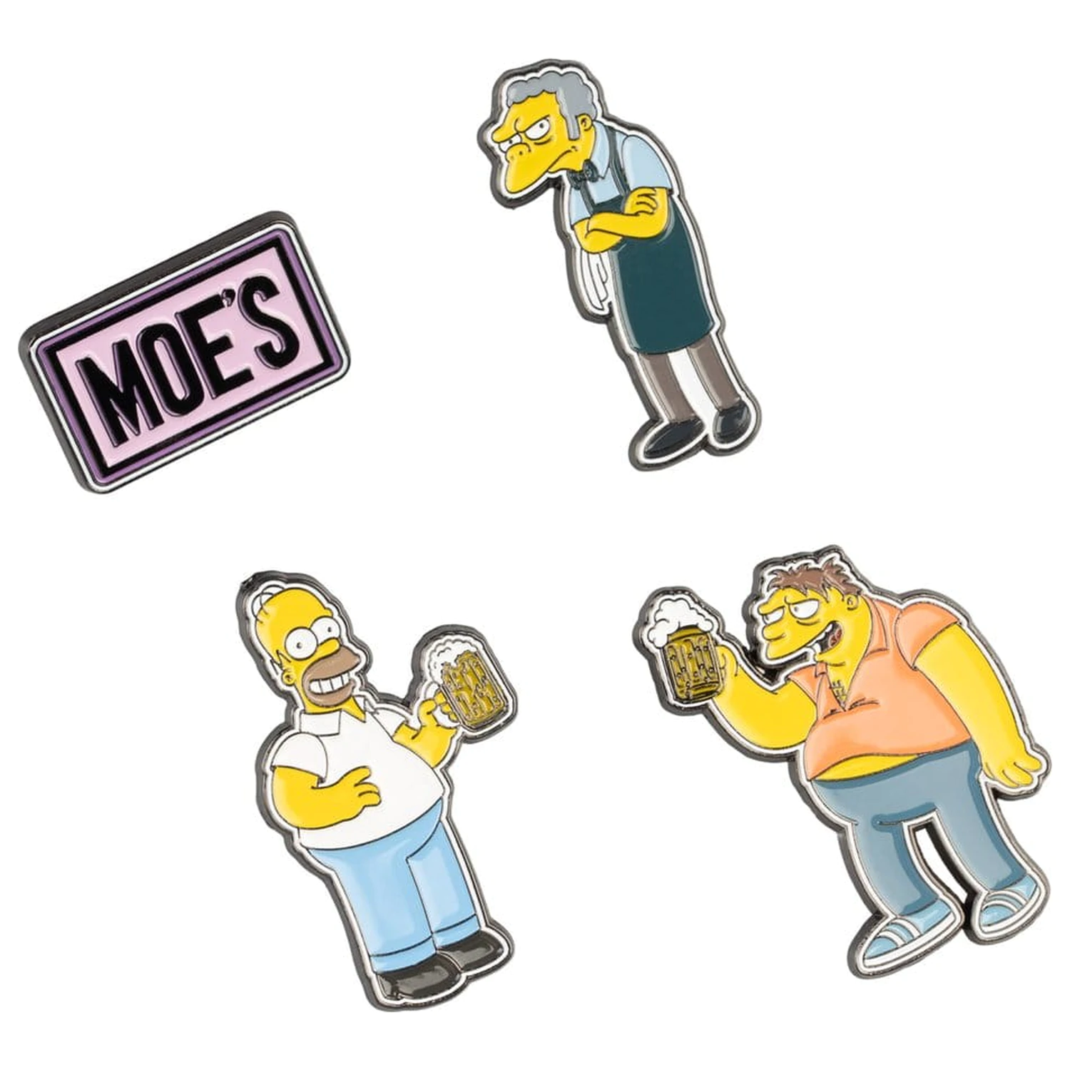 The Simpsons Pin Značke Komplet 4 Moe's Tavern fotografija izdelka