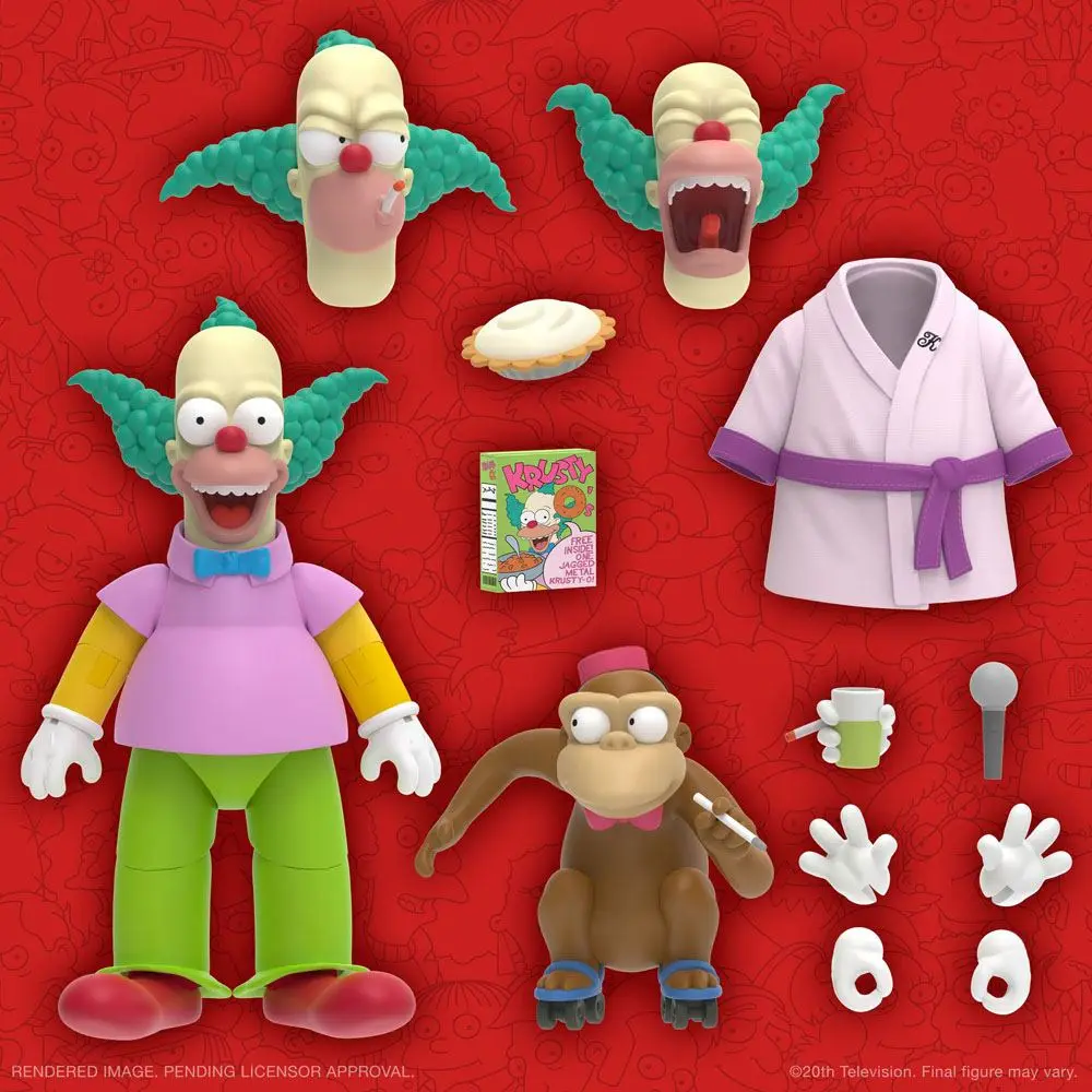 The Simpsons Ultimates Akcijska figura Krasty the Clown 18 cm fotografija izdelka