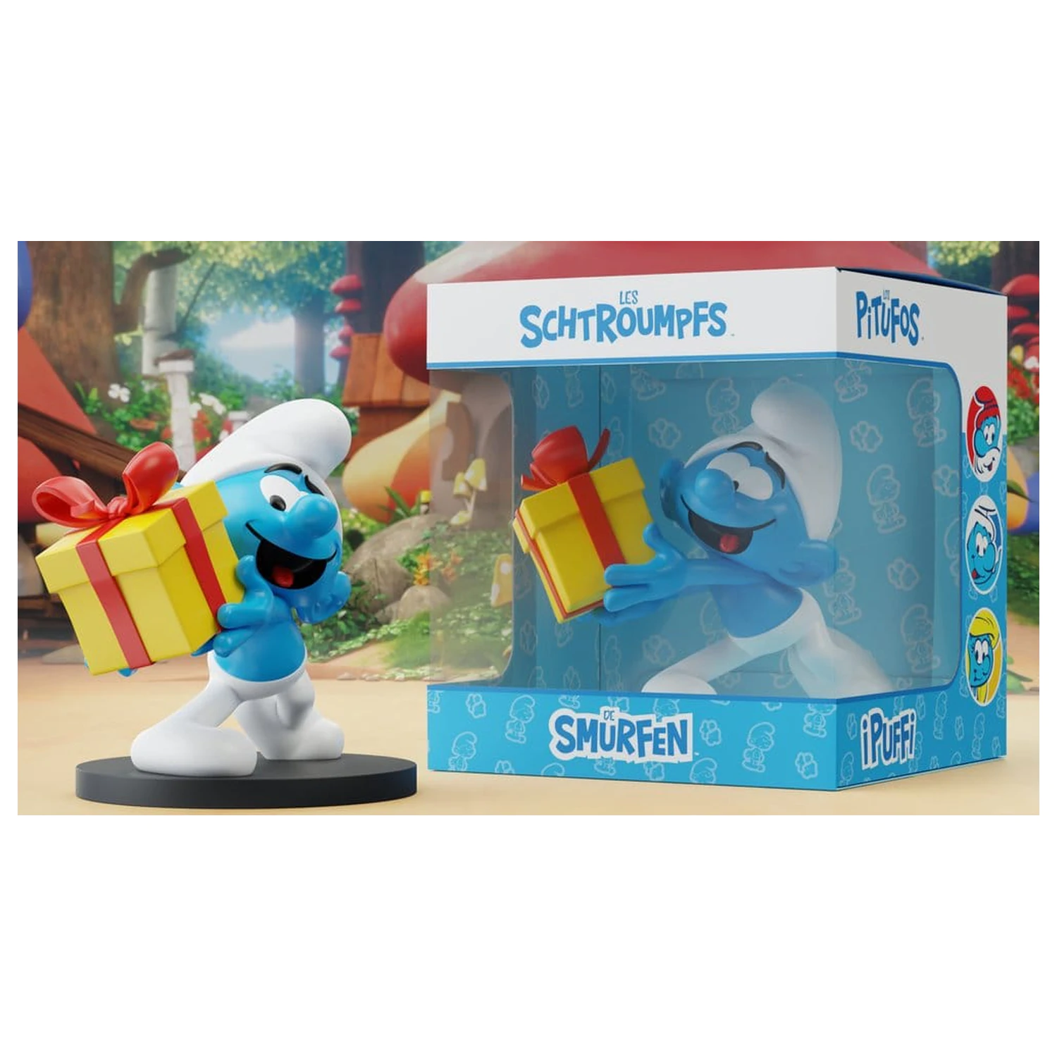 The Smurfs kip Jokey Smurf with Gift 10 cm fotografija izdelka