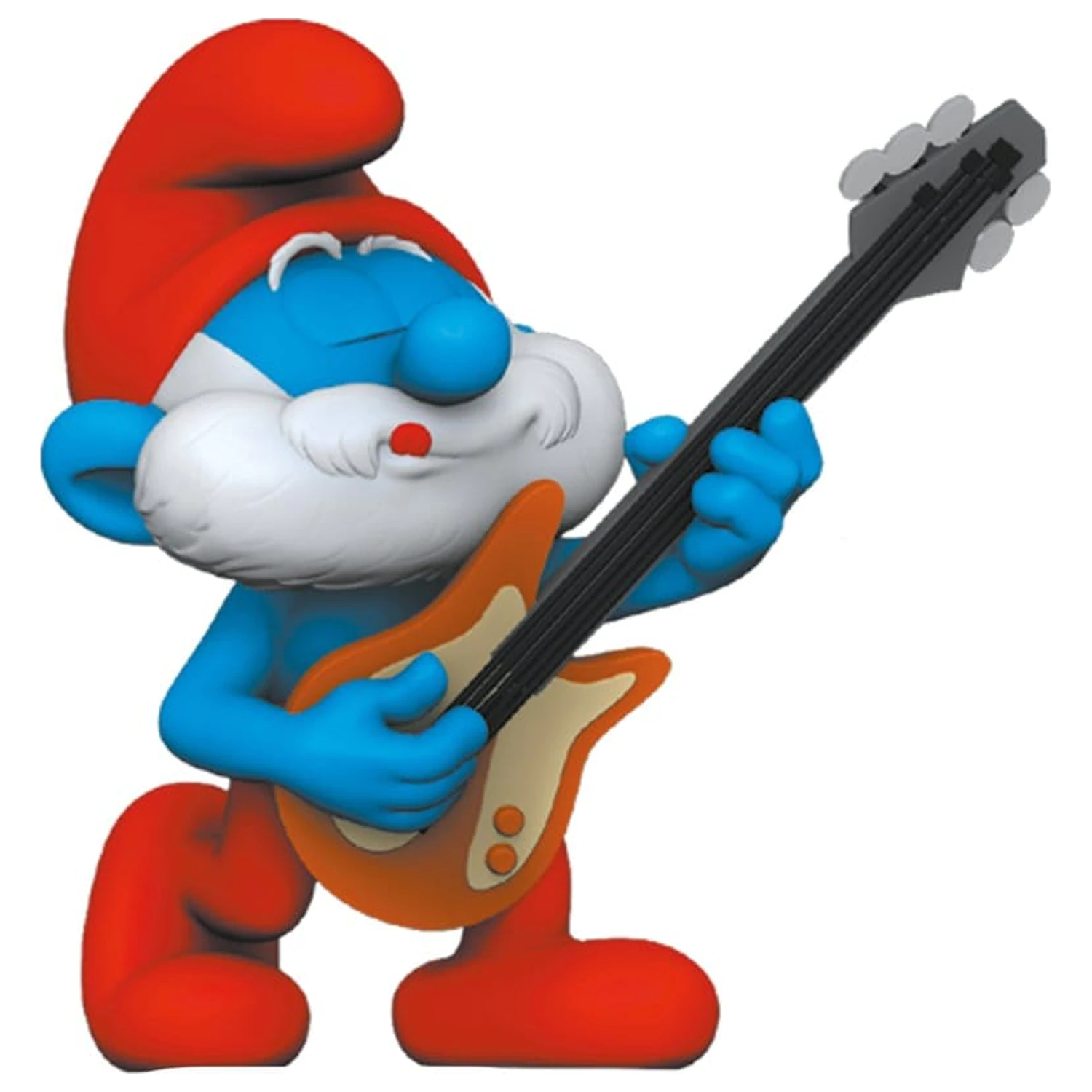 The Smurfs PVC figura Papa Smurf z kitaro 5.5 cm fotografija izdelka