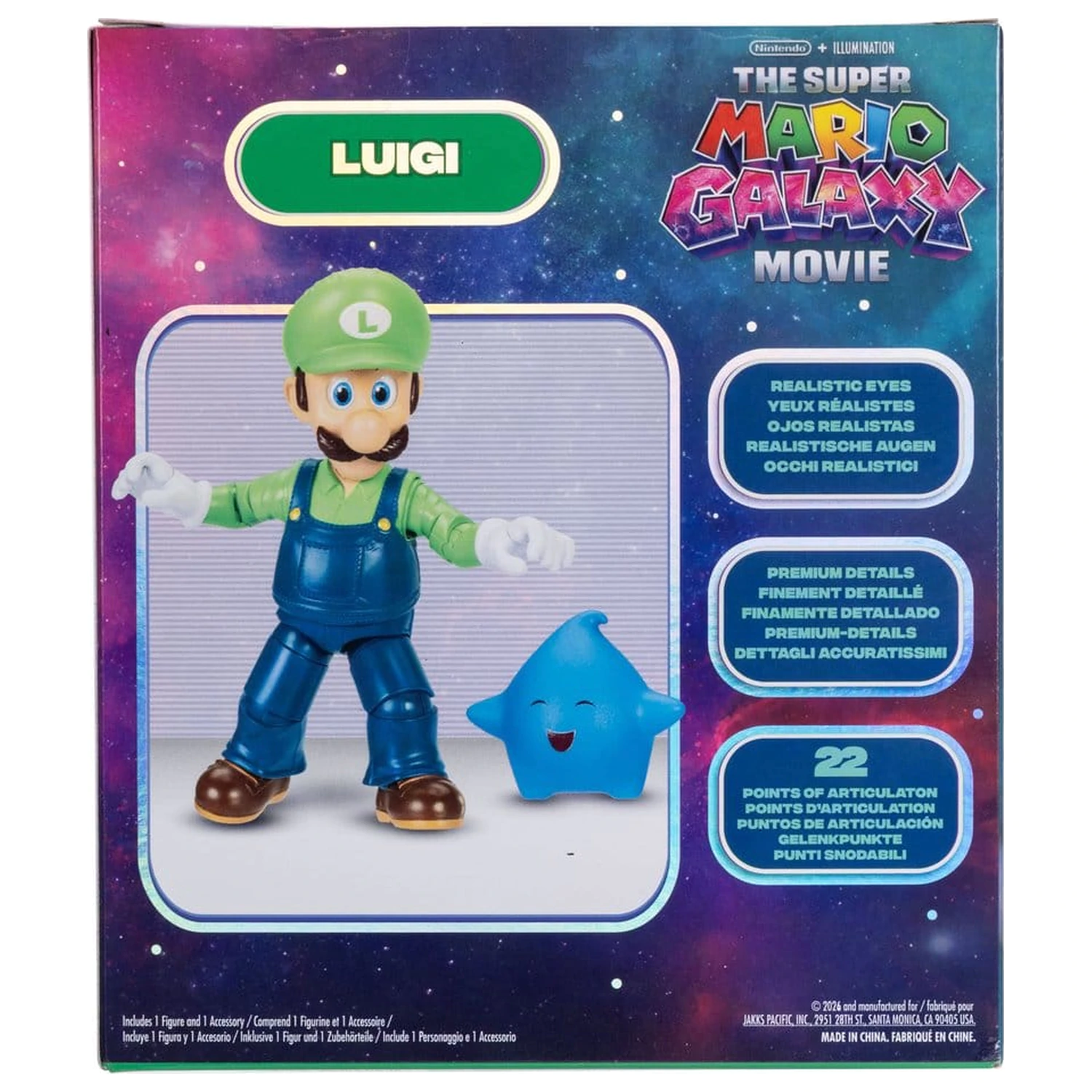 The Super Mario Galaxy Movie Action Figure Luigi 13 cm fotografija izdelka