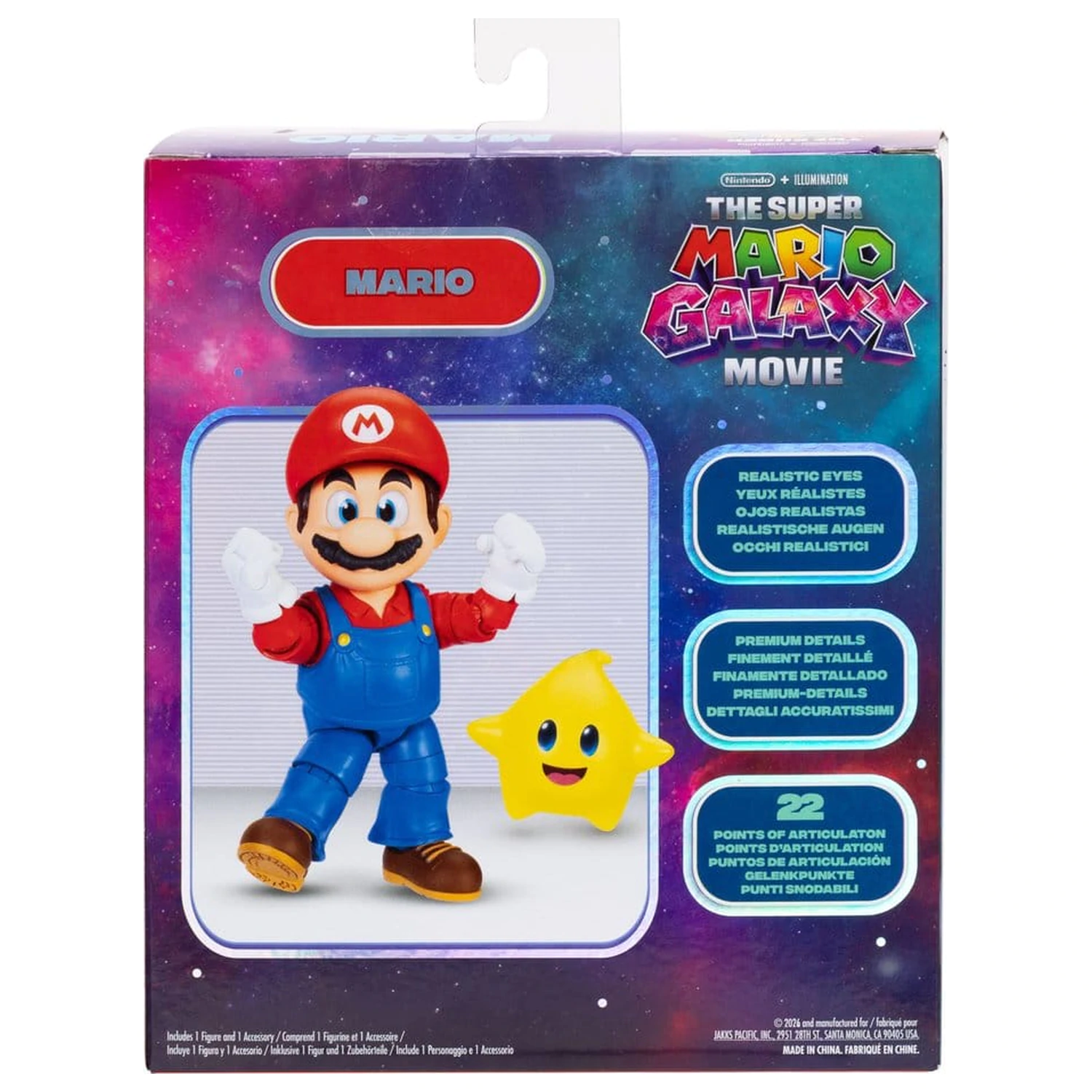 The Super Mario Galaxy Movie akcijska figura Mario 13 cm fotografija izdelka