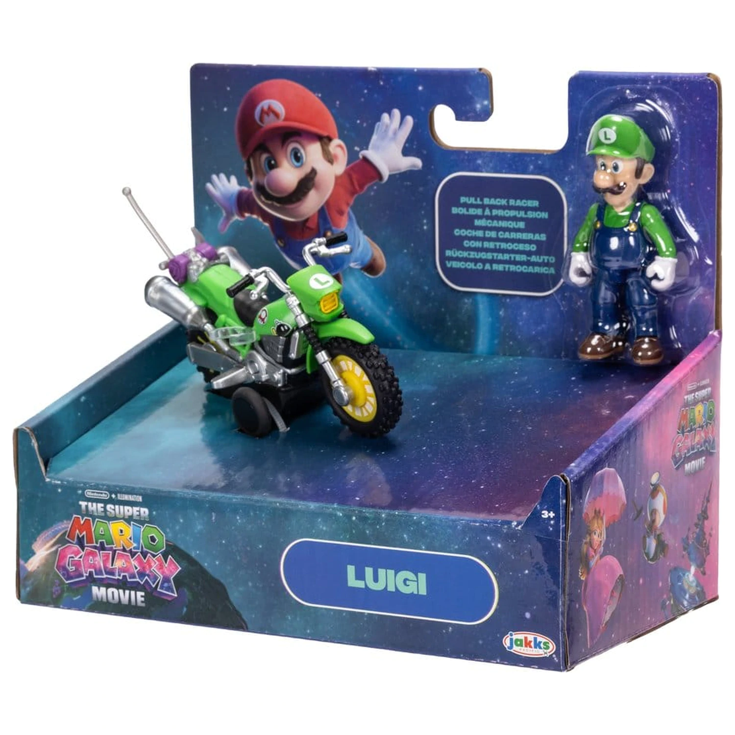 Super Mario figura in motorno kolo igrača - Luigi fotografija izdelka