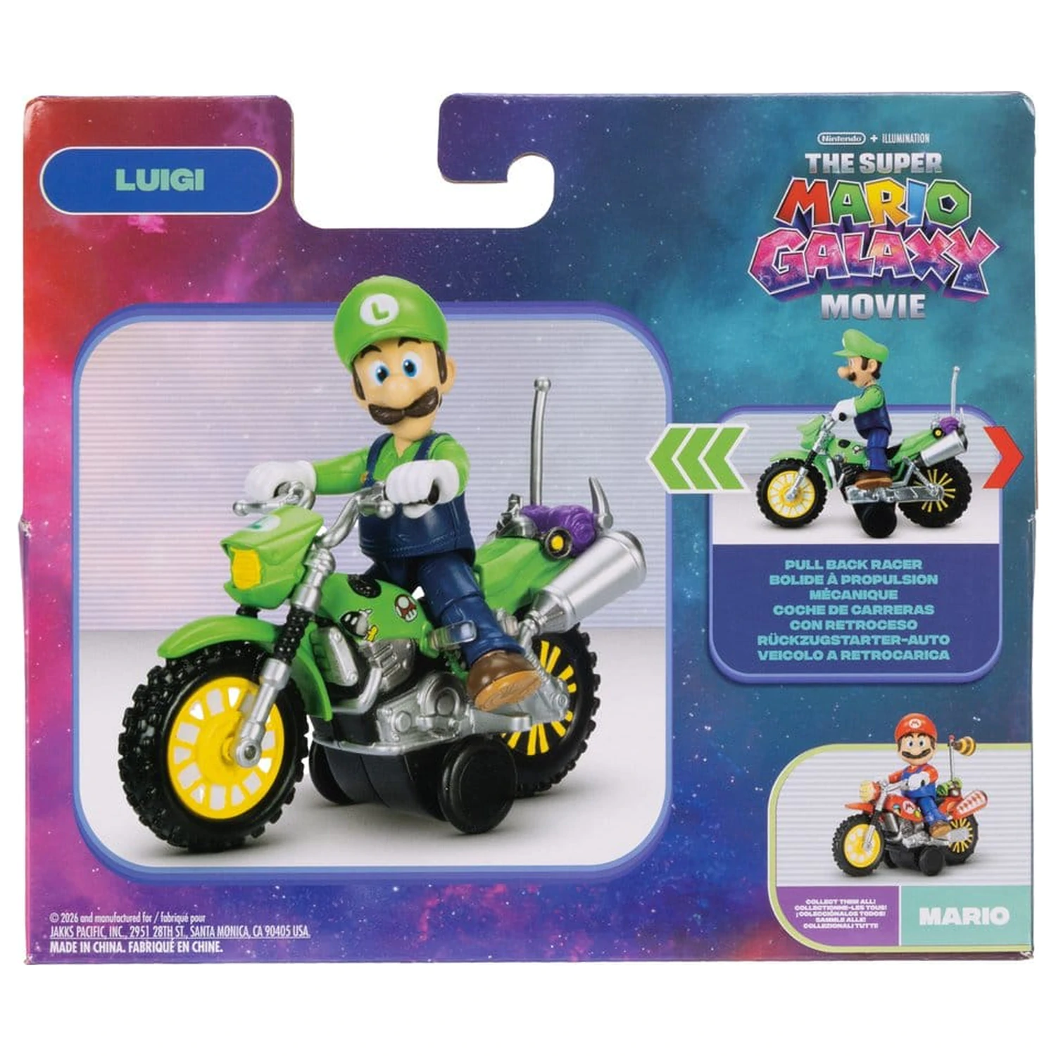 Super Mario figura in motorno kolo igrača - Luigi fotografija izdelka