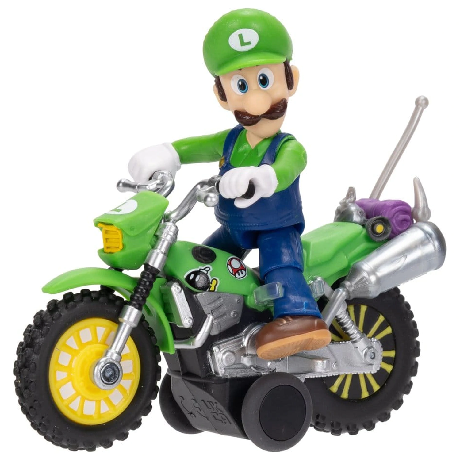Super Mario figura in motorno kolo igrača - Luigi fotografija izdelka