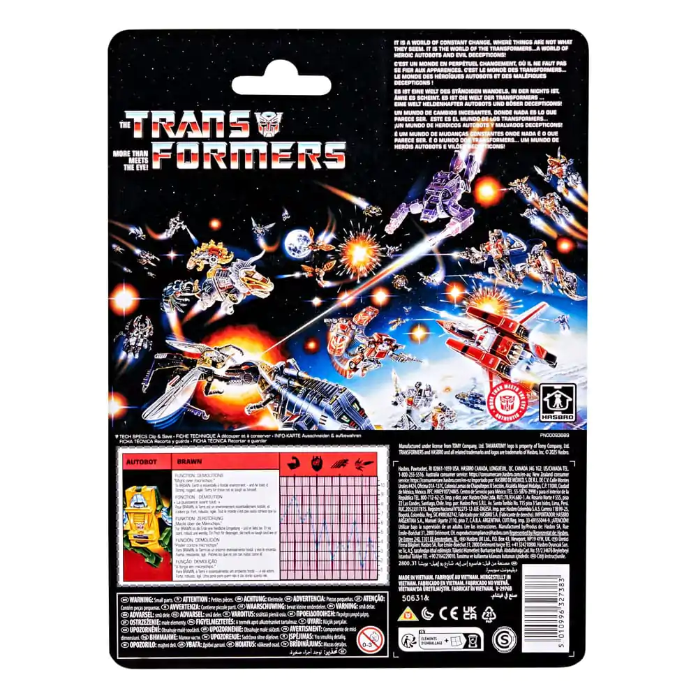 The Transformers Retro G1 akcijska figura Autobot Brawn 13 cm fotografija izdelka