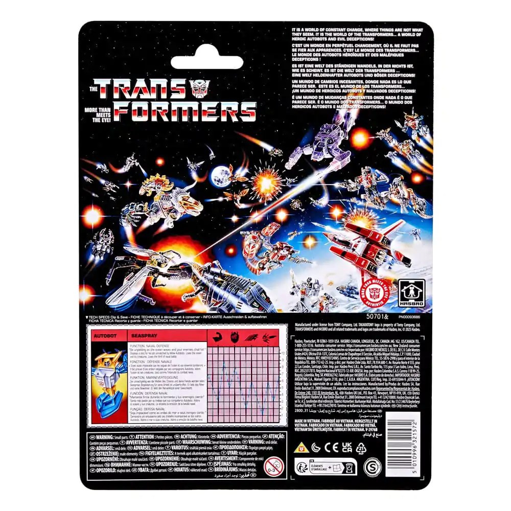 The Transformers Retro G1 akcijska figura Autobot Seaspray 13 cm fotografija izdelka
