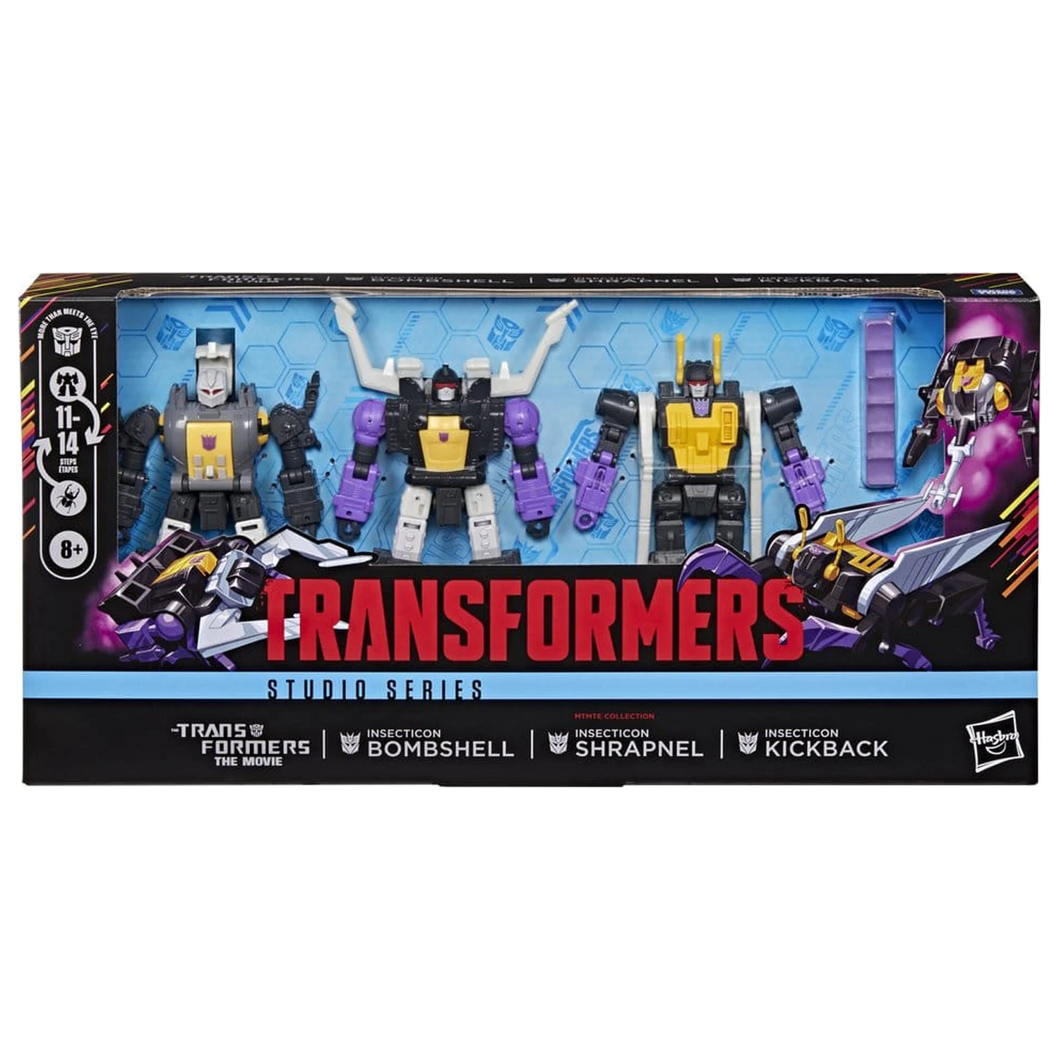 The Transformers: The Movie Studio Series Deluxe Class komplet 3 akcijskih figur Insecticon Bombshell, Shrapnel & Kickback 14 cm fotografija izdelka