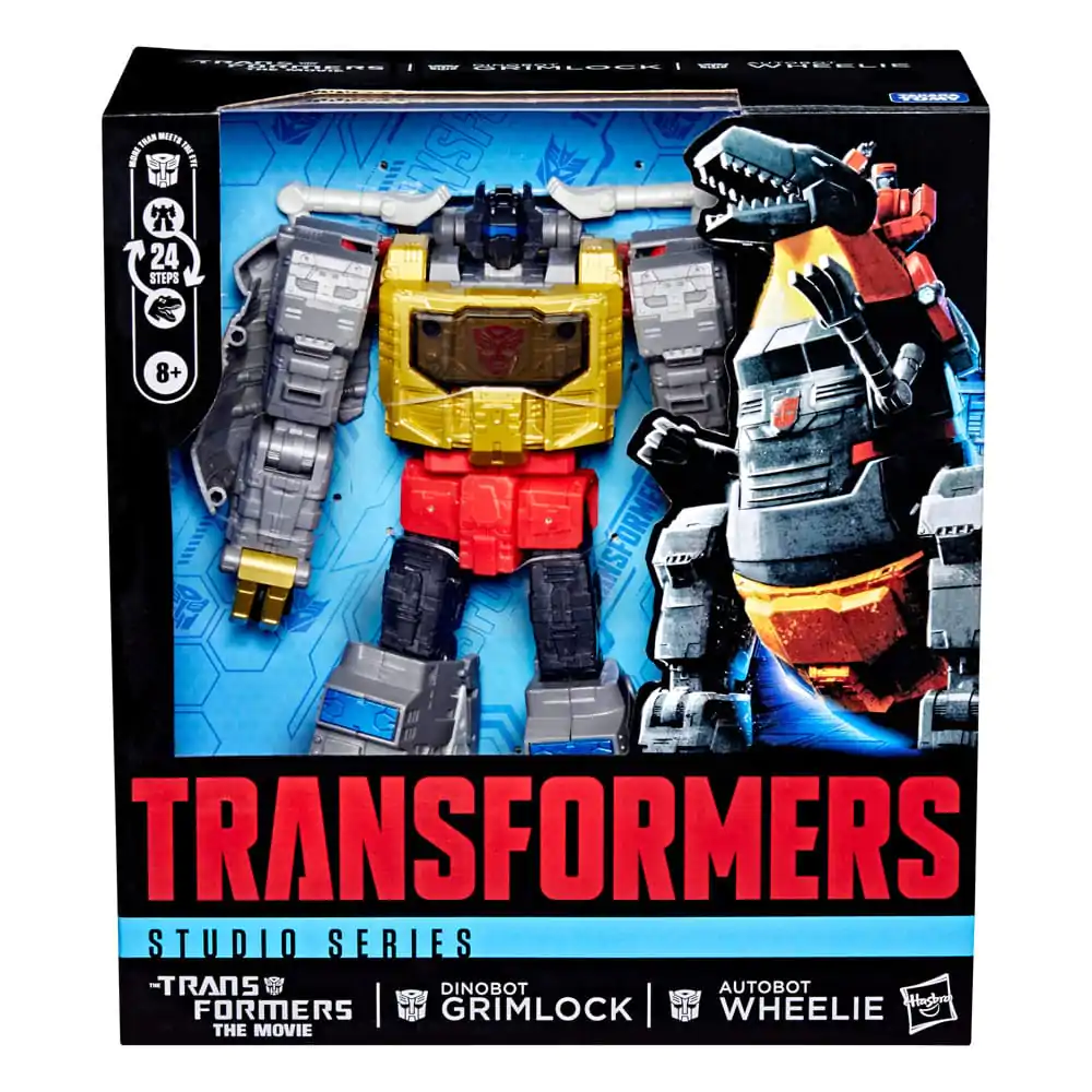 The Transformers: The Movie Studio Series Leader Class Akcijska figura Dinobot Grimlock & Autobot Wheelie 22 cm fotografija izdelka