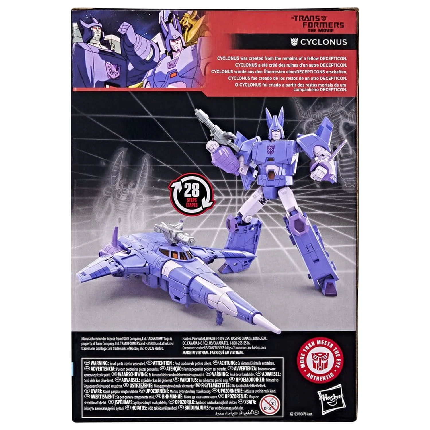 The Transformers: The Movie Studio Series Voyager Class akcijska figura Cyclonus 20 cm fotografija izdelka