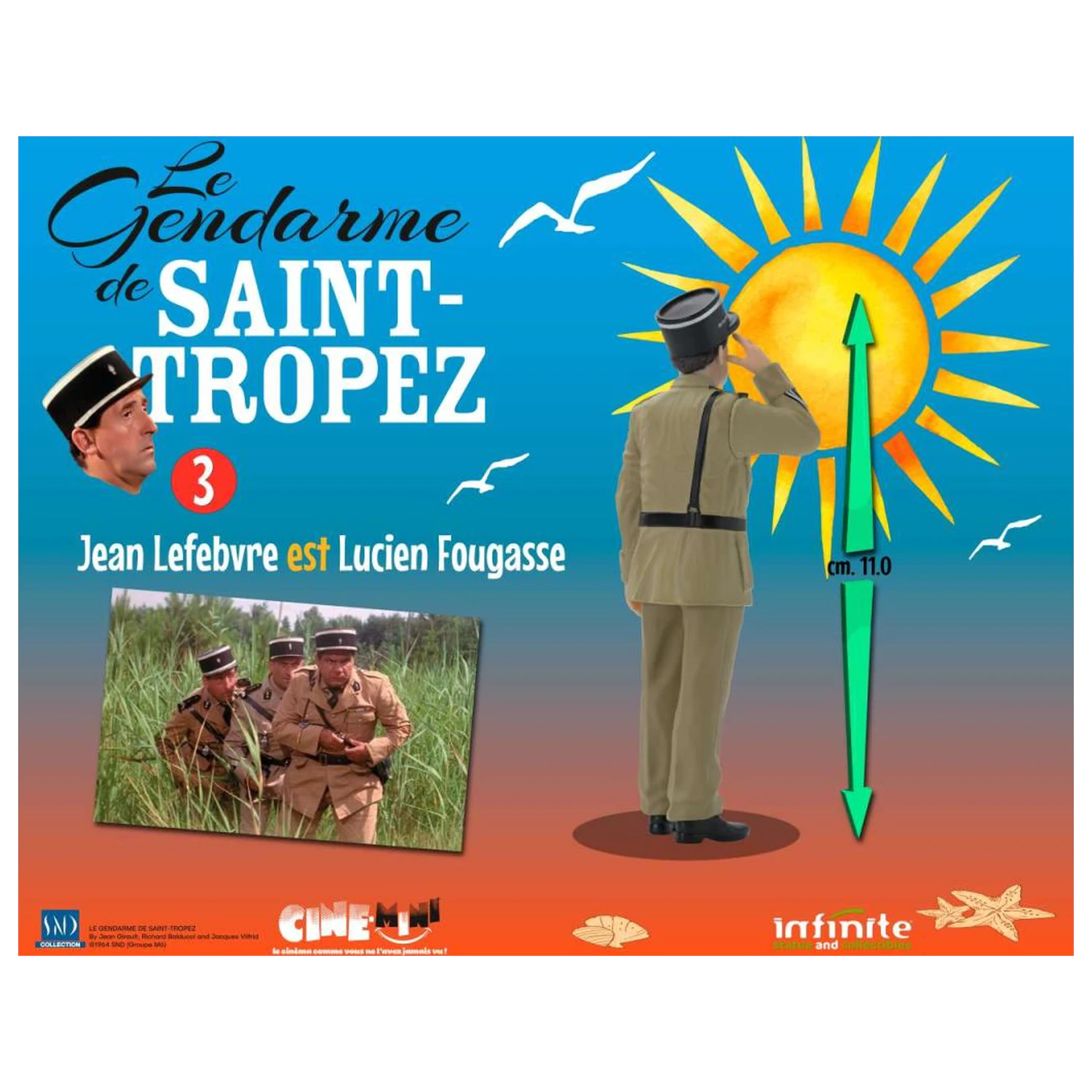 The Troops of St. Tropez Lucien Fougasse figurica 10cm fotografija izdelka