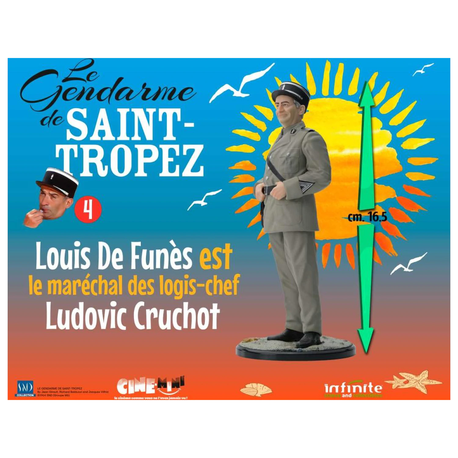 The Troops of St. Tropez Ludovic Cruchot figura 16 cm fotografija izdelka
