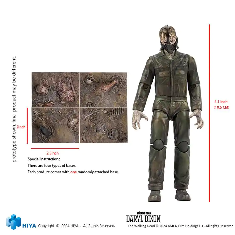 The Walking Dead Exquisite Mini akcijska figura 1/18 Daryl Dixon Dark Eyes Walker 11 cm fotografija izdelka