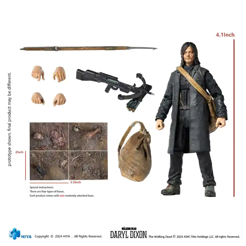 The Walking Dead Exquisite Mini Akcijska Figura 1/18 Daryl 11 cm fotografija izdelka
