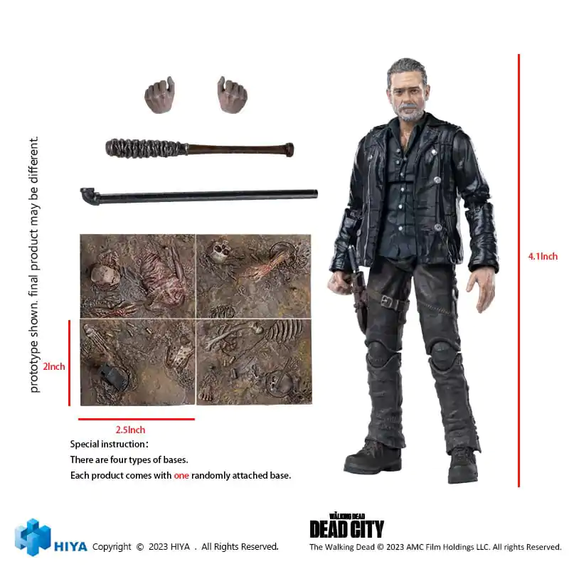 The Walking Dead Exquisite Mini Akcijska Figura 1/18 Dead City Negan 11 cm fotografija izdelka