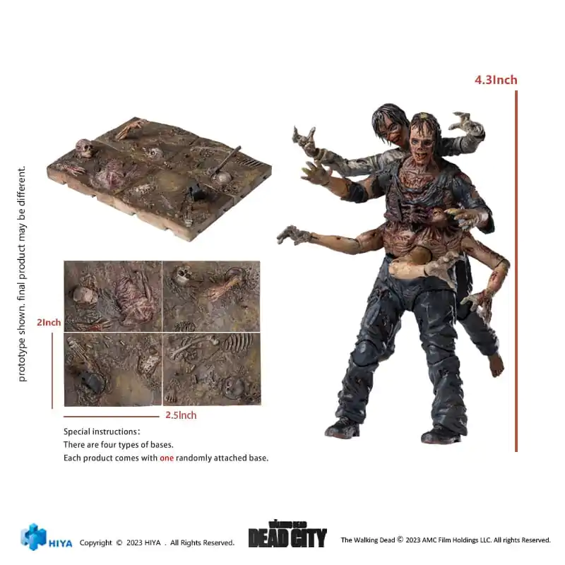 The Walking Dead Exquisite Mini Akcijska Figura 1/18 Dead City Walker King 11 cm fotografija izdelka