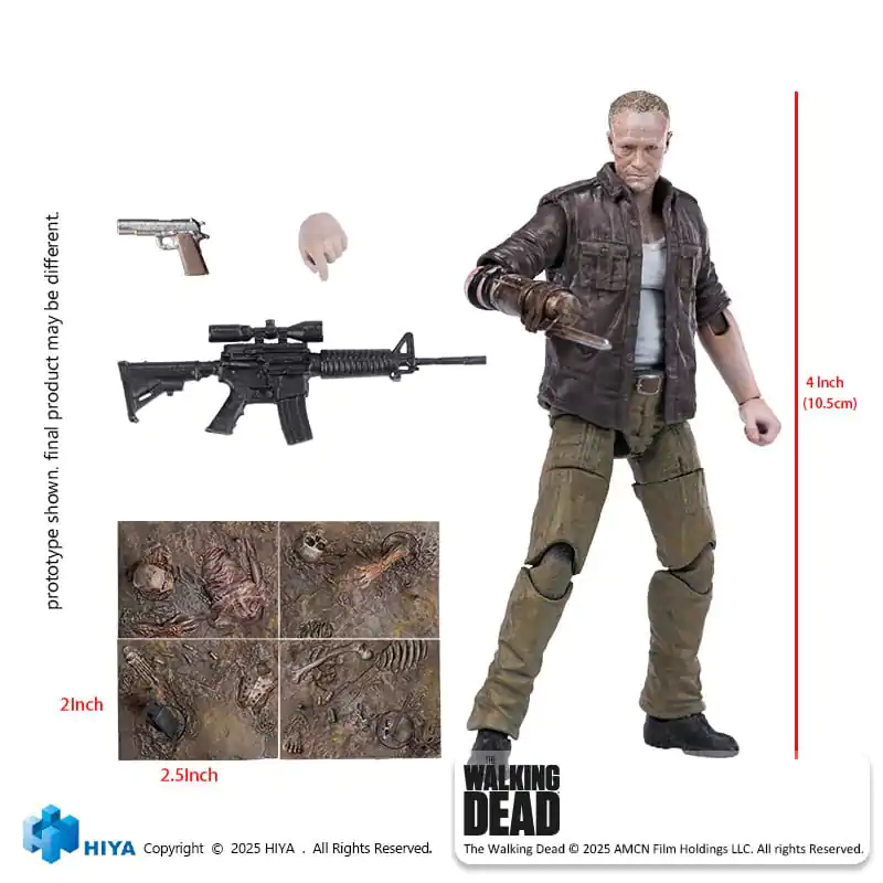 The Walking Dead Exquisite Mini akcijska figura 1/18 Merle 11 cm fotografija izdelka