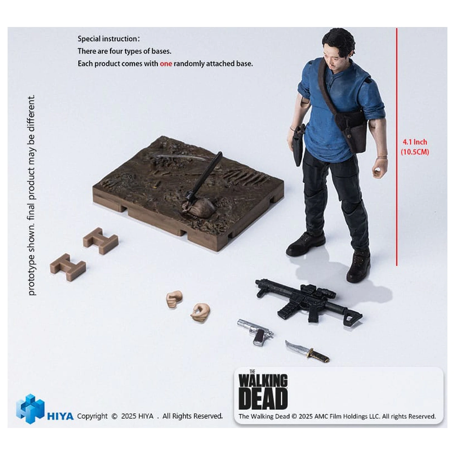 The Walking Dead Exquisite Mini Series Akcijska figura 1/18 Glenn 11 cm fotografija izdelka