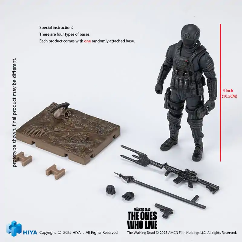 The Walking Dead: The Ones Who Lived Exquisite Mini akcijska figura 1/18 CRM Vojak 10 cm fotografija izdelka