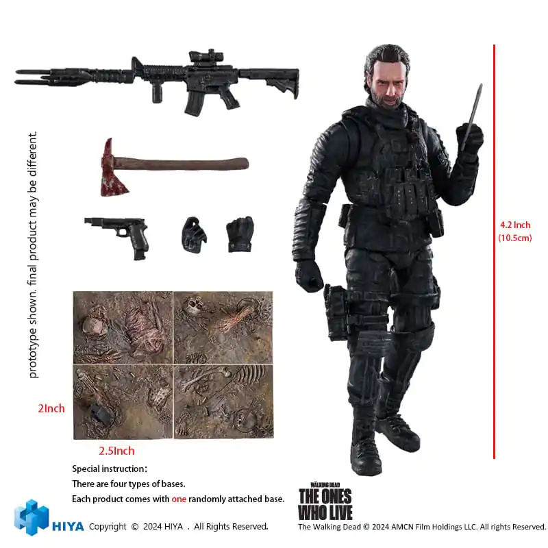 The Walking Dead: The Ones Who Lived Exquisite Mini Akcijska Figura 1/18 Daryl Dixon Dark Eyes Walker 11 cm fotografija izdelka