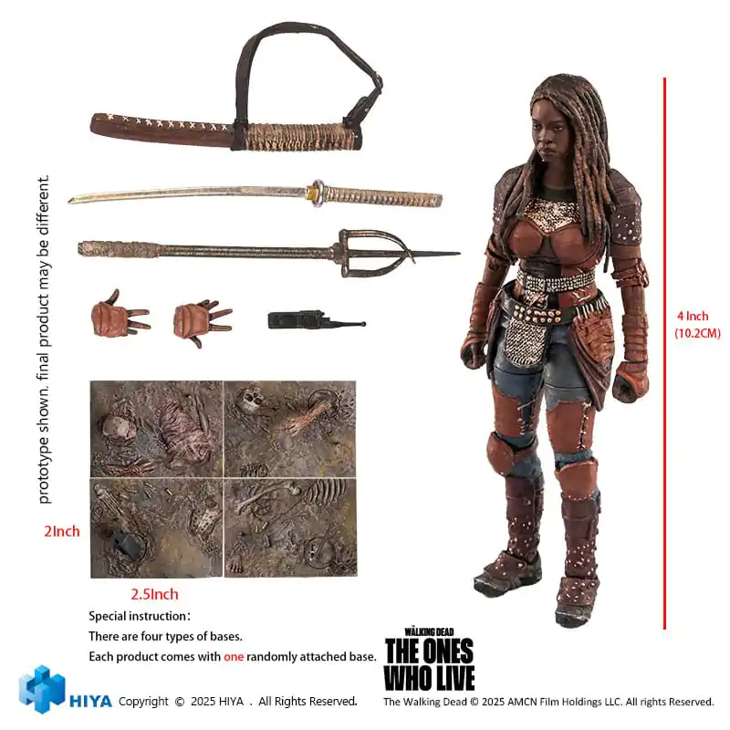 The Walking Dead: The Ones Who Lived Exquisite Mini akcijska figura 1/18 Michonne 10 cm fotografija izdelka