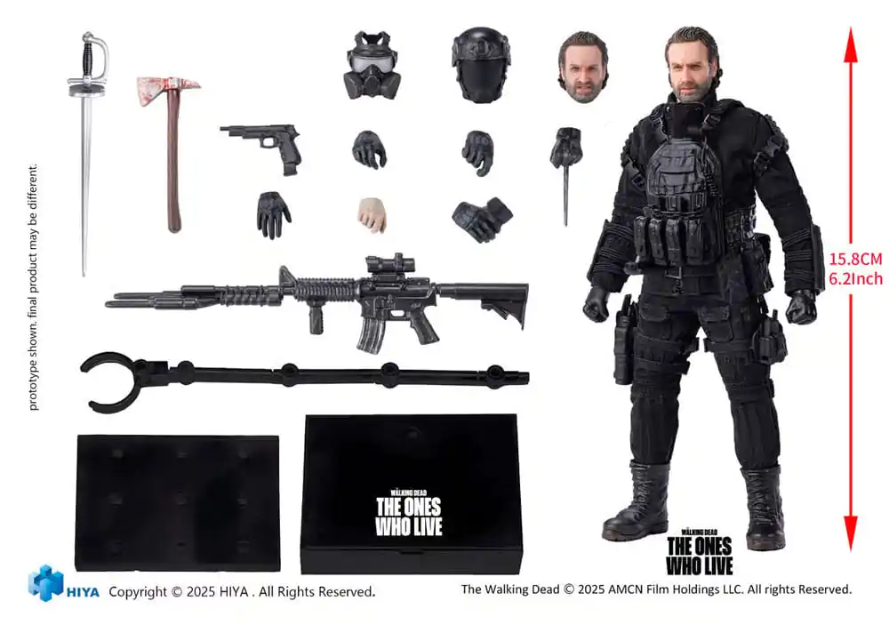 The Walking Dead: The Ones Who Lived Exquisite Super Series Akcijska figura 1/12 Rick 16 cm fotografija izdelka