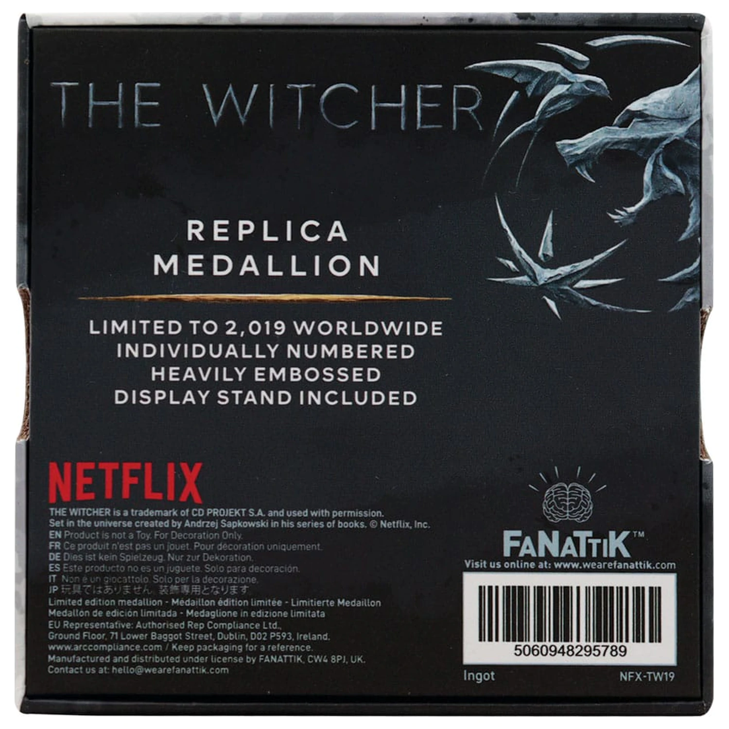 The Witcher Replika 1/1 ogrlica Geraltov medaljon fotografija izdelka