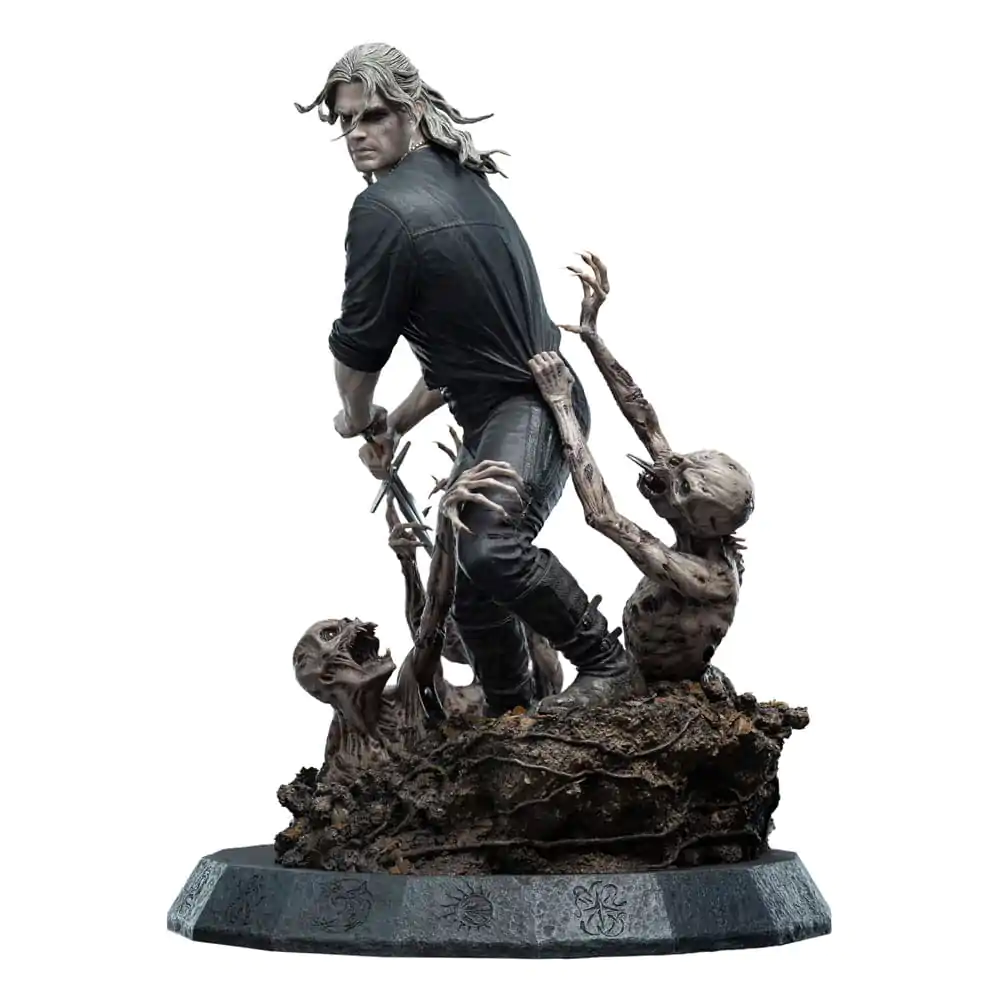 Kip The Witcher 1/4 Geralt Beli Volk 51 cm fotografija izdelka