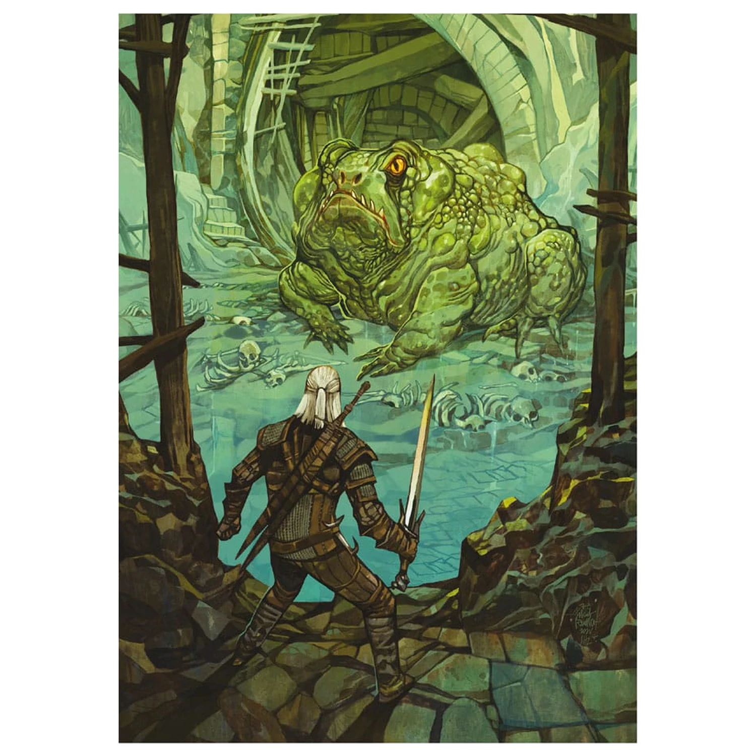 The Witcher Sestavljanke 10-paketna zbirka ob 10. obletnici (500 kosov) fotografija izdelka