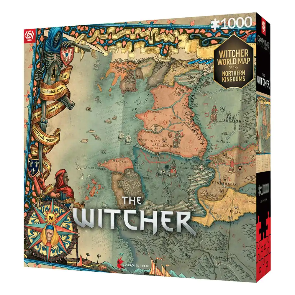 The Witcher 3 Gaming Puzzle The Northern Kingdoms (1000 kosov) fotografija izdelka