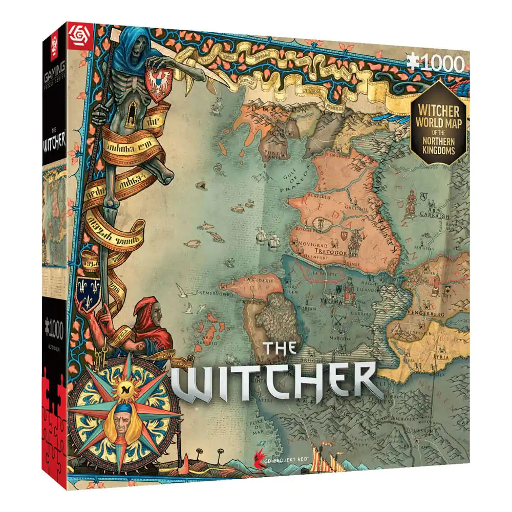 The Witcher 3 Gaming Puzzle The Northern Kingdoms (1000 kosov) fotografija izdelka