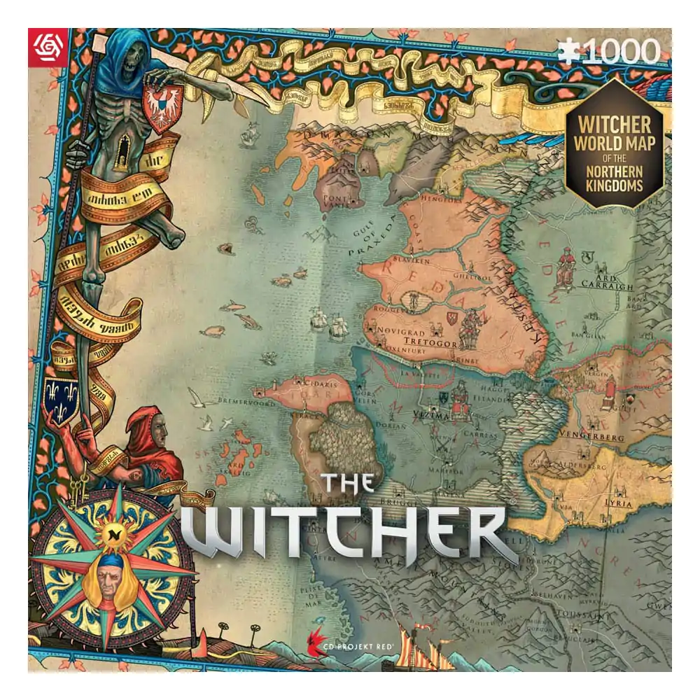 The Witcher 3 Gaming Puzzle The Northern Kingdoms (1000 kosov) fotografija izdelka