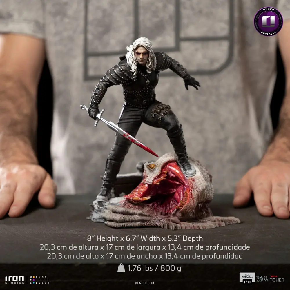 The Witcher BDS Art Scale Kip 1/10 Geralt of Riva 33 cm fotografija izdelka