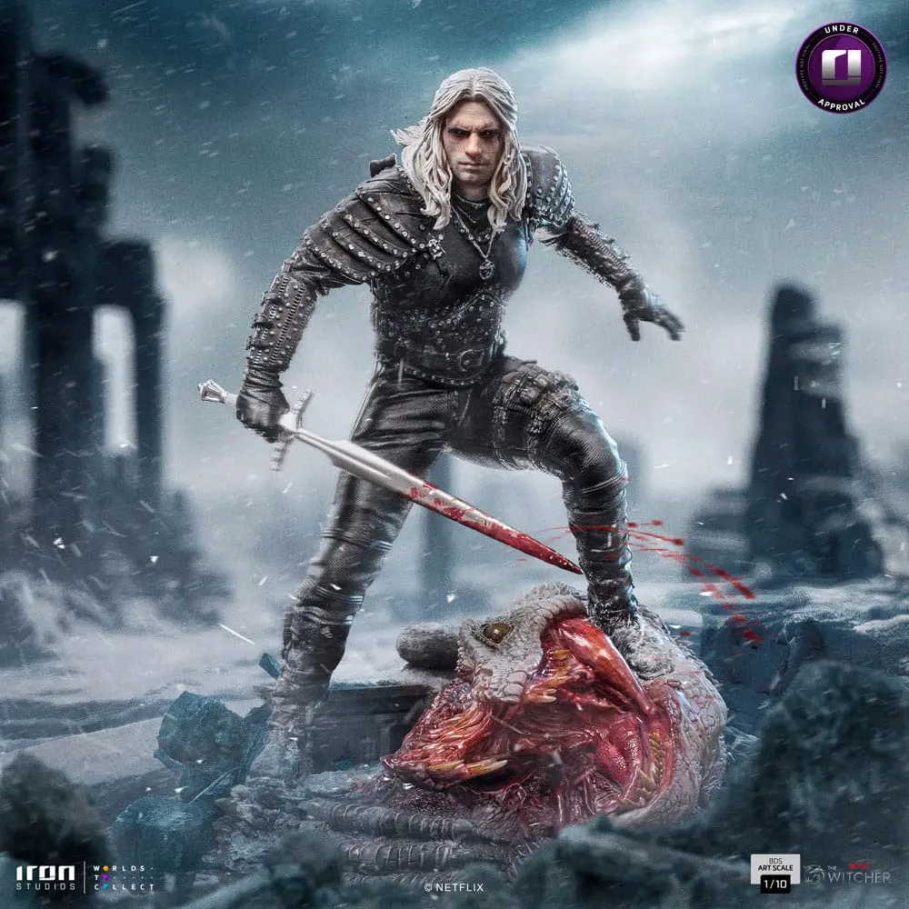 The Witcher BDS Art Scale Kip 1/10 Geralt of Riva 33 cm fotografija izdelka