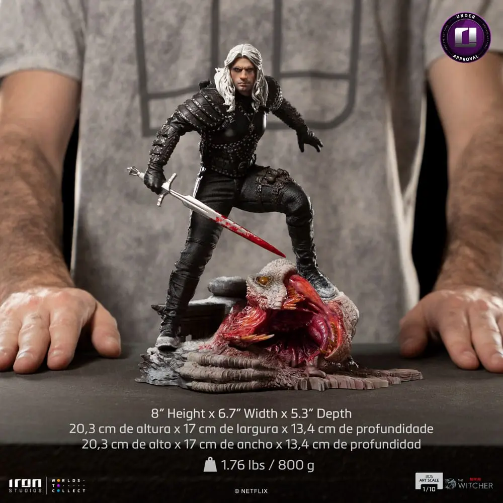 The Witcher BDS Art Scale Kip 1/10 Geralt of Riva 33 cm fotografija izdelka