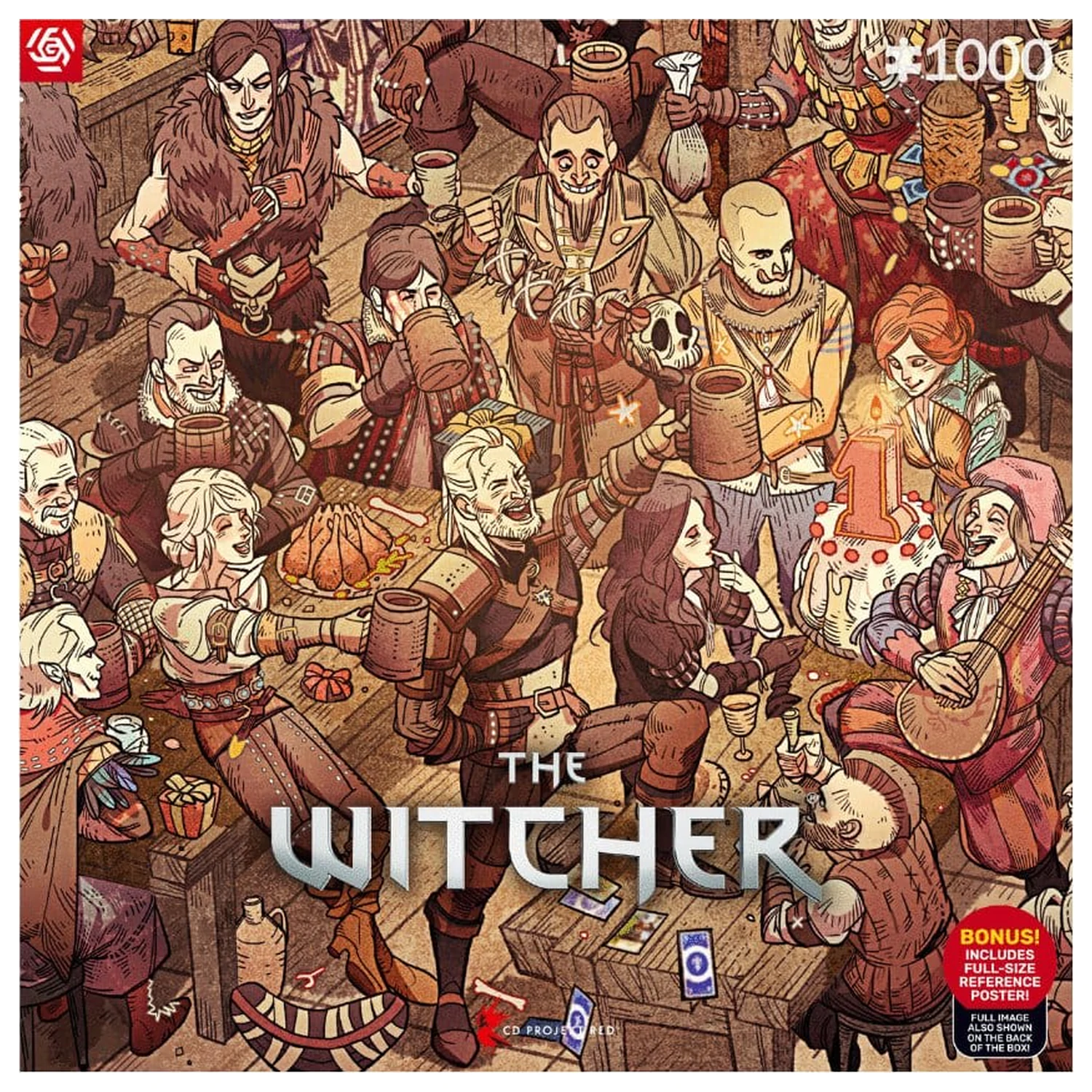 The Witcher Uganka Rojstni dan (1000 kosov) fotografija izdelka