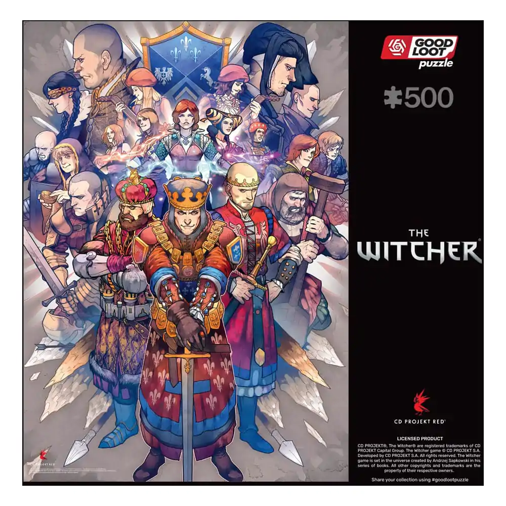 The Witcher Gaming Puzzle Severna kraljestva (500 kosov) fotografija izdelka